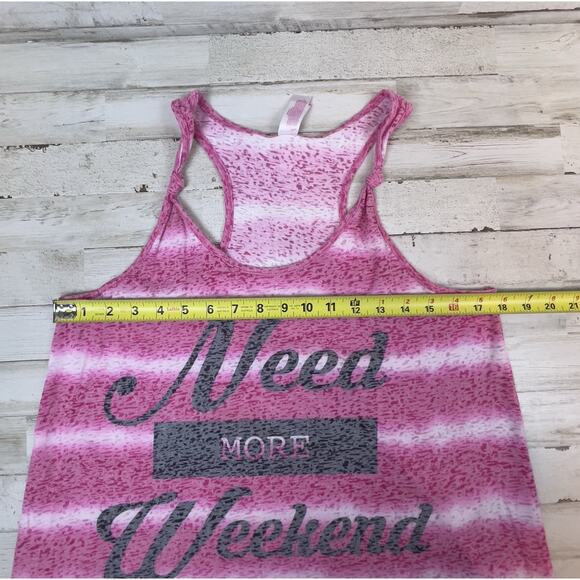 NOBO Juniors Sleeveless Tank Top Striped Cover Up Size Large 11-13 Graphic - Picture 5 of 6